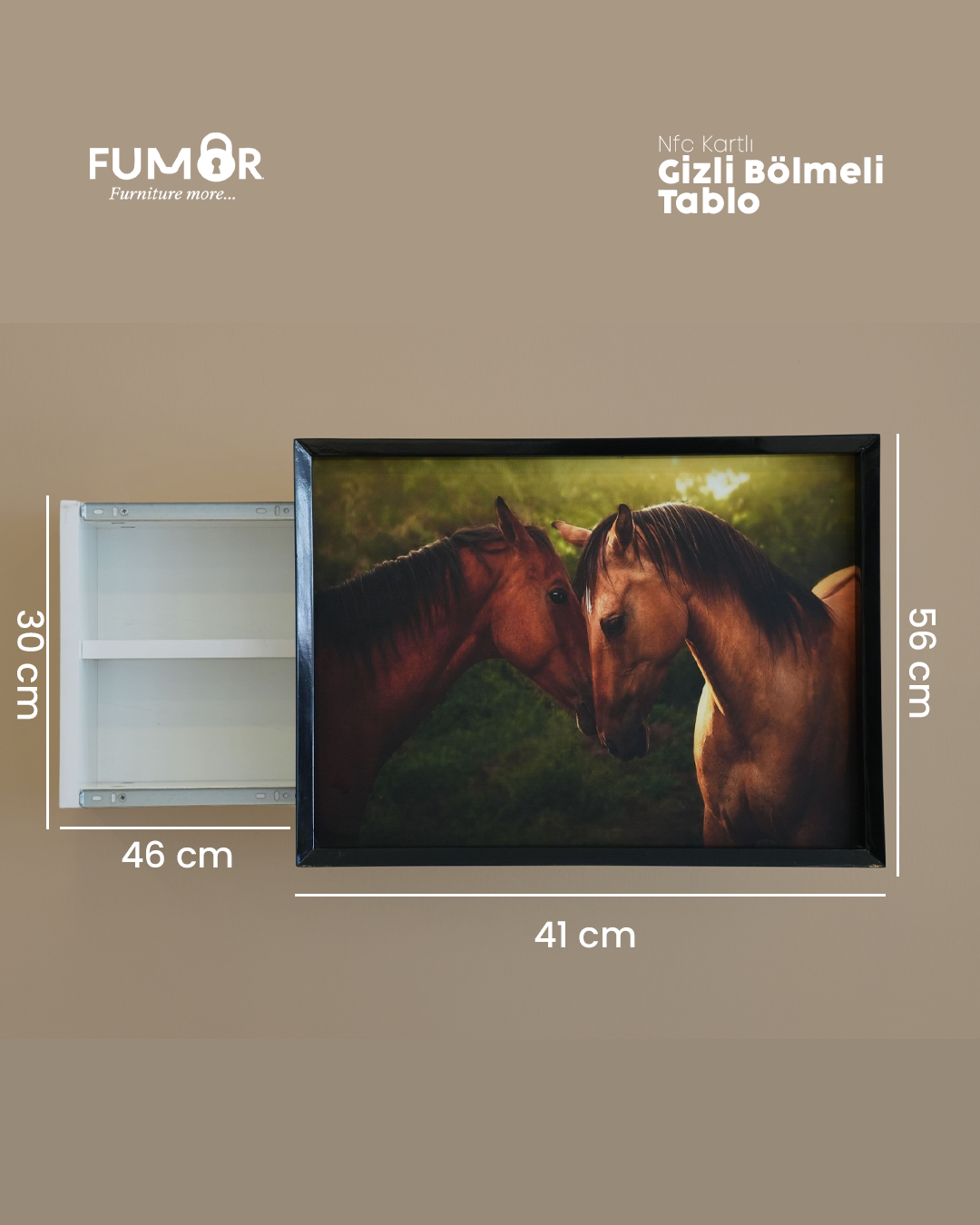 Nfc Kartlı Gizli Bölmeli Tablo