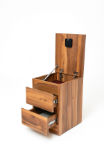 Gizli Bölmeli NFC Kartlı Komodin Ahşap