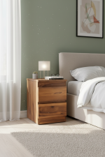 Gizli Bölmeli NFC Kartlı Komodin Ahşap - Görsel 6